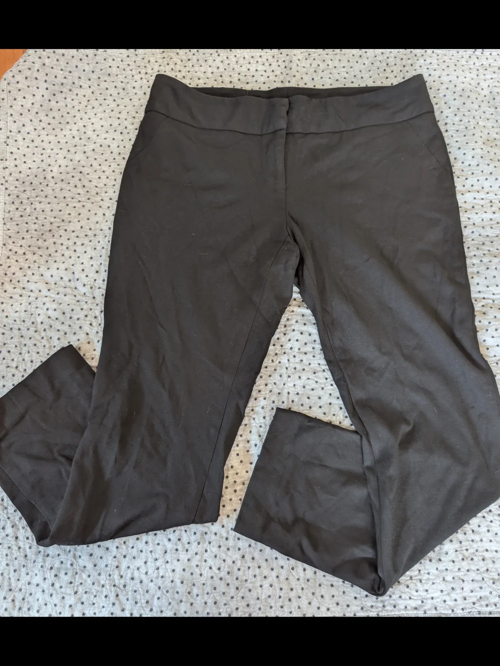 Black Women's Pull-On Straight Leg Pants 12